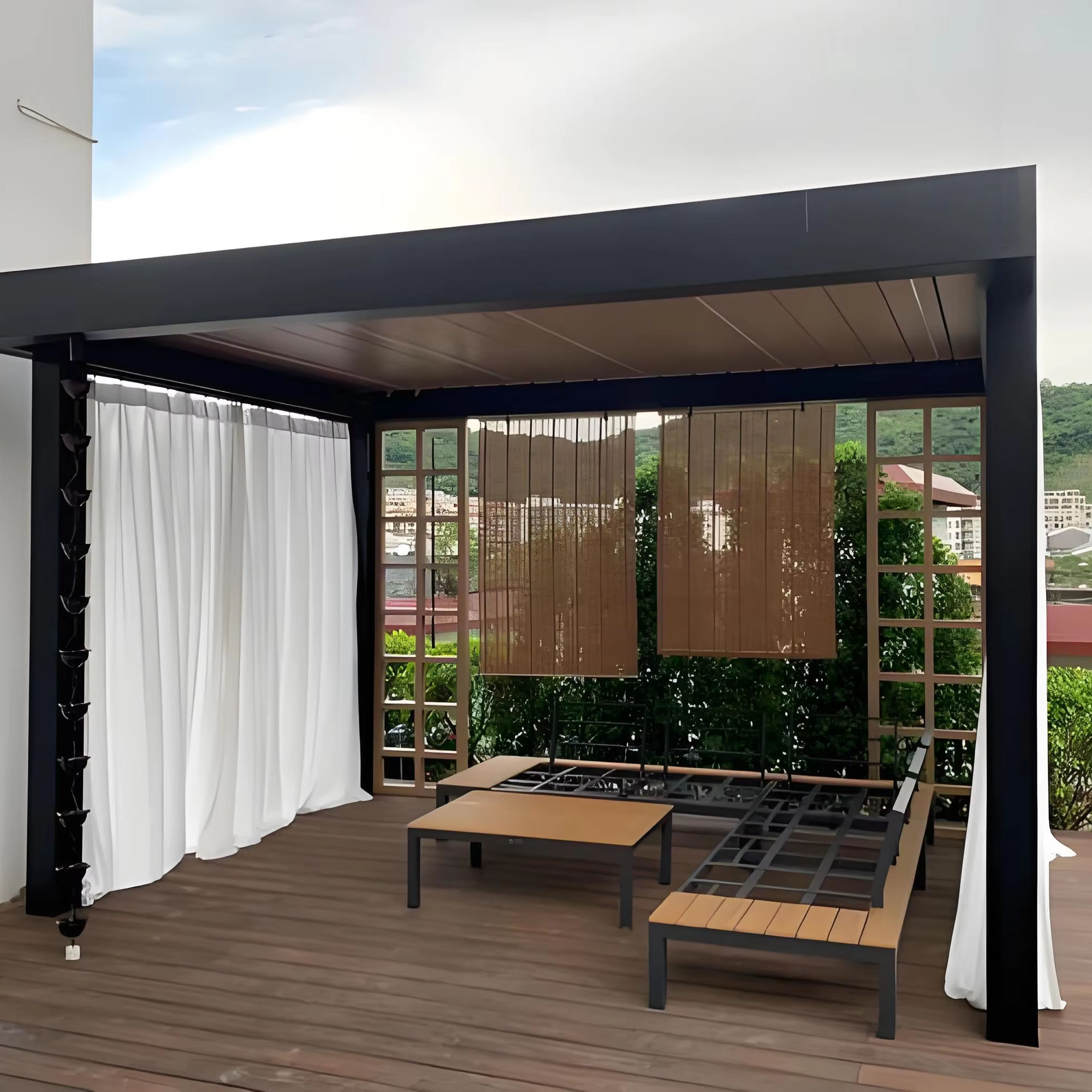 Outdoor Furniture Gazebo - Lussuoso Gazebo in Lega di Alluminio