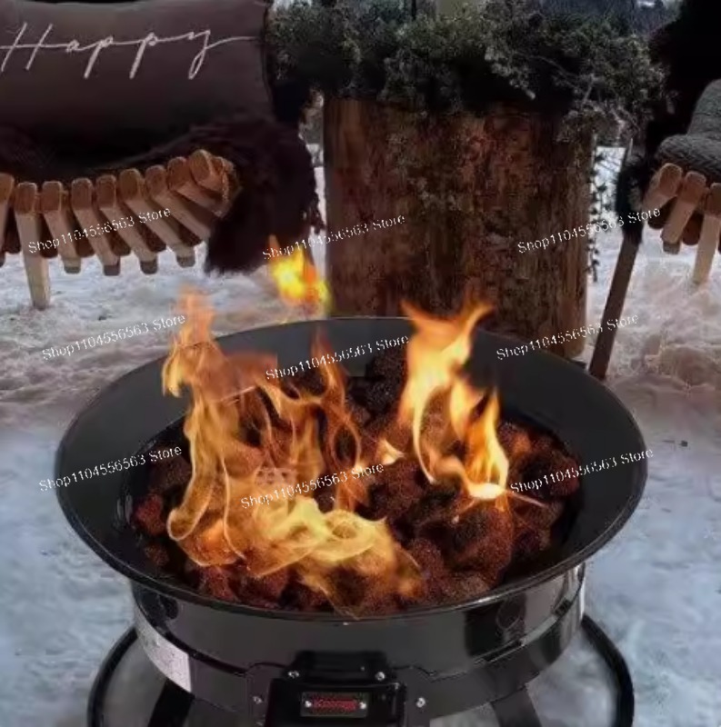 Outdoor Furniture With Fire Pit - Braciere Portatile a Propano 58.000 BTU,