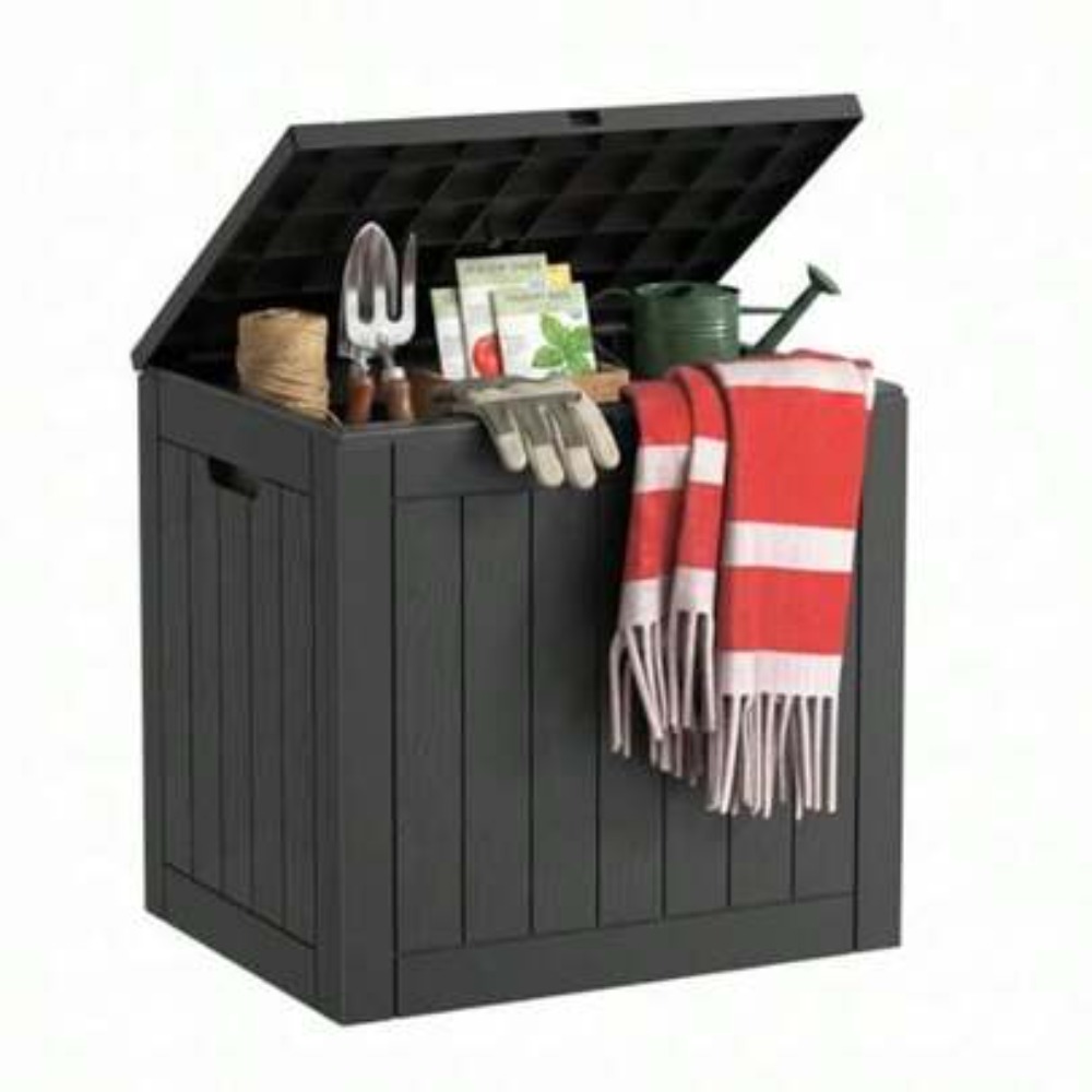 Outdoor Furniture Resin - Contenitore da Esterno in Resina Impermeabile,