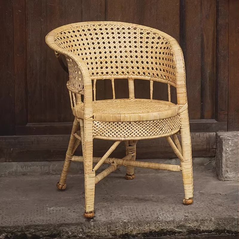 Outdoor Furniture No Cushions - Sedia da Esterno Artigianale in Rattan