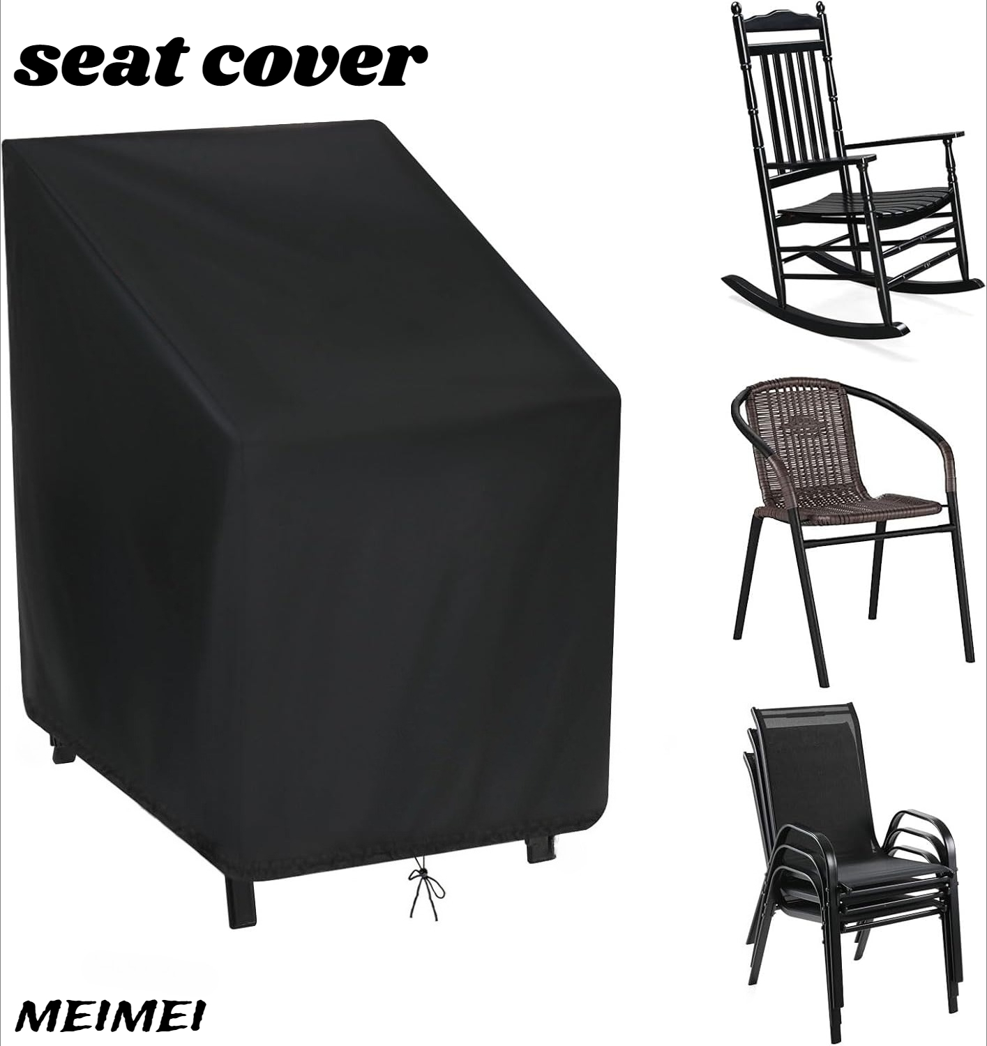 Outdoor Furniture Sofa - Borsa portaoggetti con copertura antipolvere per