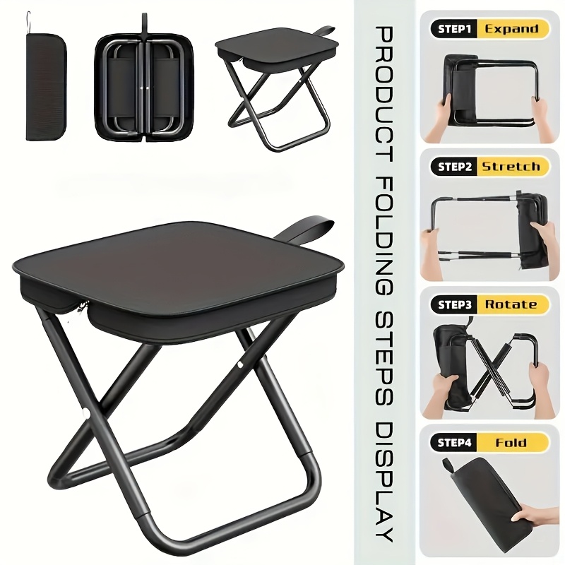 Outdoor Furniture Rocking Chair - Sgabello Pieghevole Portatile, Sedia Leggera da
