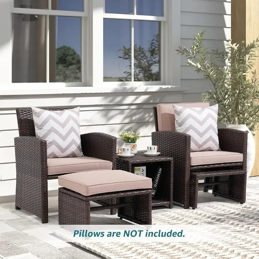 Set di mobili da giardino per  - Outdoor Furniture Metal Chairs recensione e prezzo