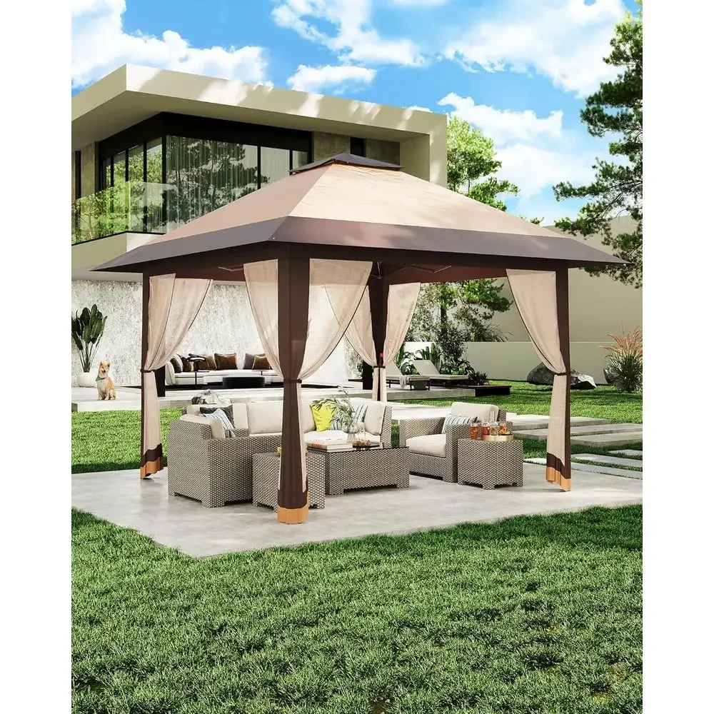 Gazebo da Esterno 13x13 con Co - Outdoor Furniture Gazebo recensione e prezzo