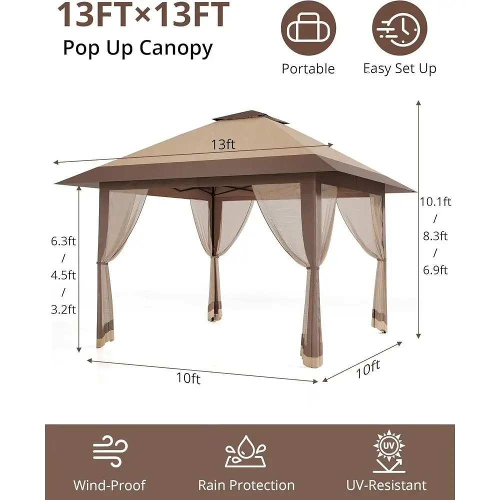 Gazebo da Esterno 13x13 con Co - Outdoor Furniture Gazebo recensione e prezzo