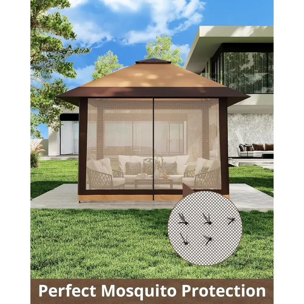 Gazebo da Esterno 13x13 con Co - Outdoor Furniture Gazebo recensione e prezzo