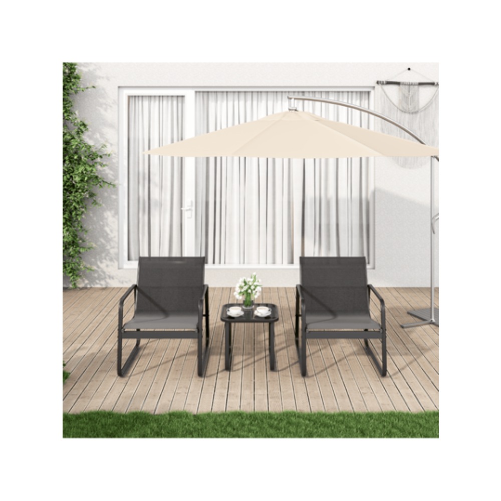 Set di Mobili da Esterno a 3 P - Outdoor Furniture Metal Chairs recensione e prezzo