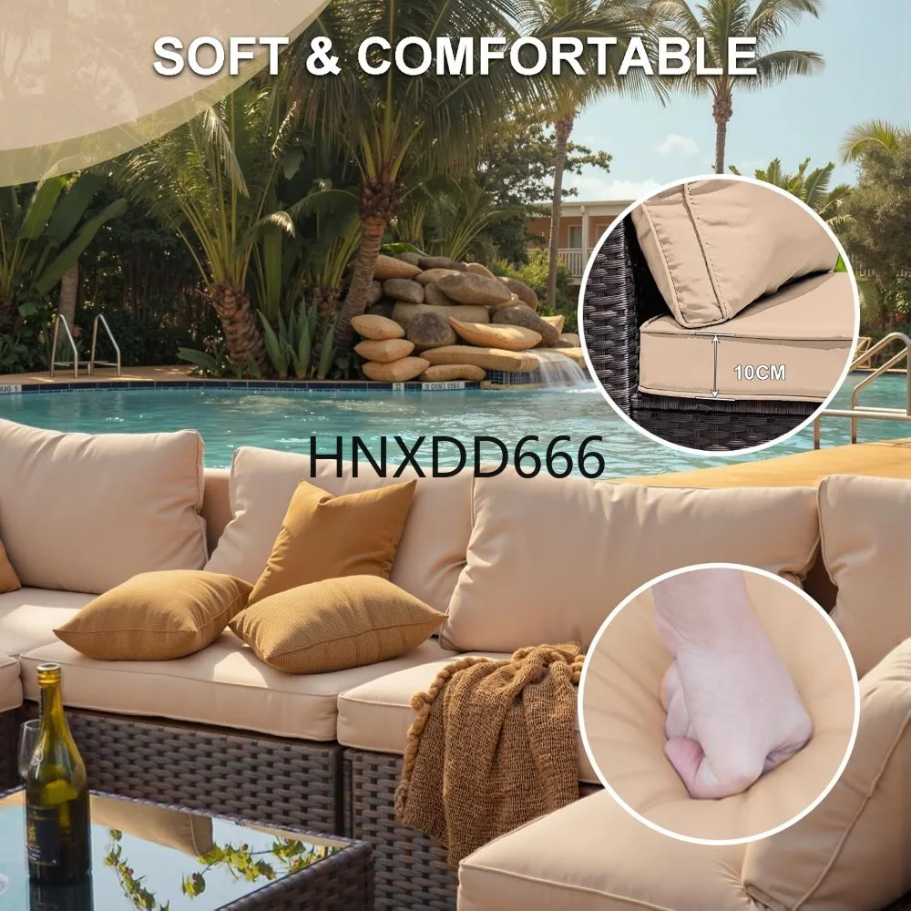 Set di Mobili da Patio a 7 Pez - Outdoor Furniture With Fire Pit recensione e prezzo