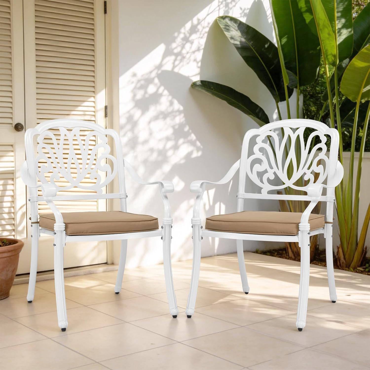 Set di sedie da pranzo per pat - Outdoor Furniture Metal Chairs recensione e prezzo