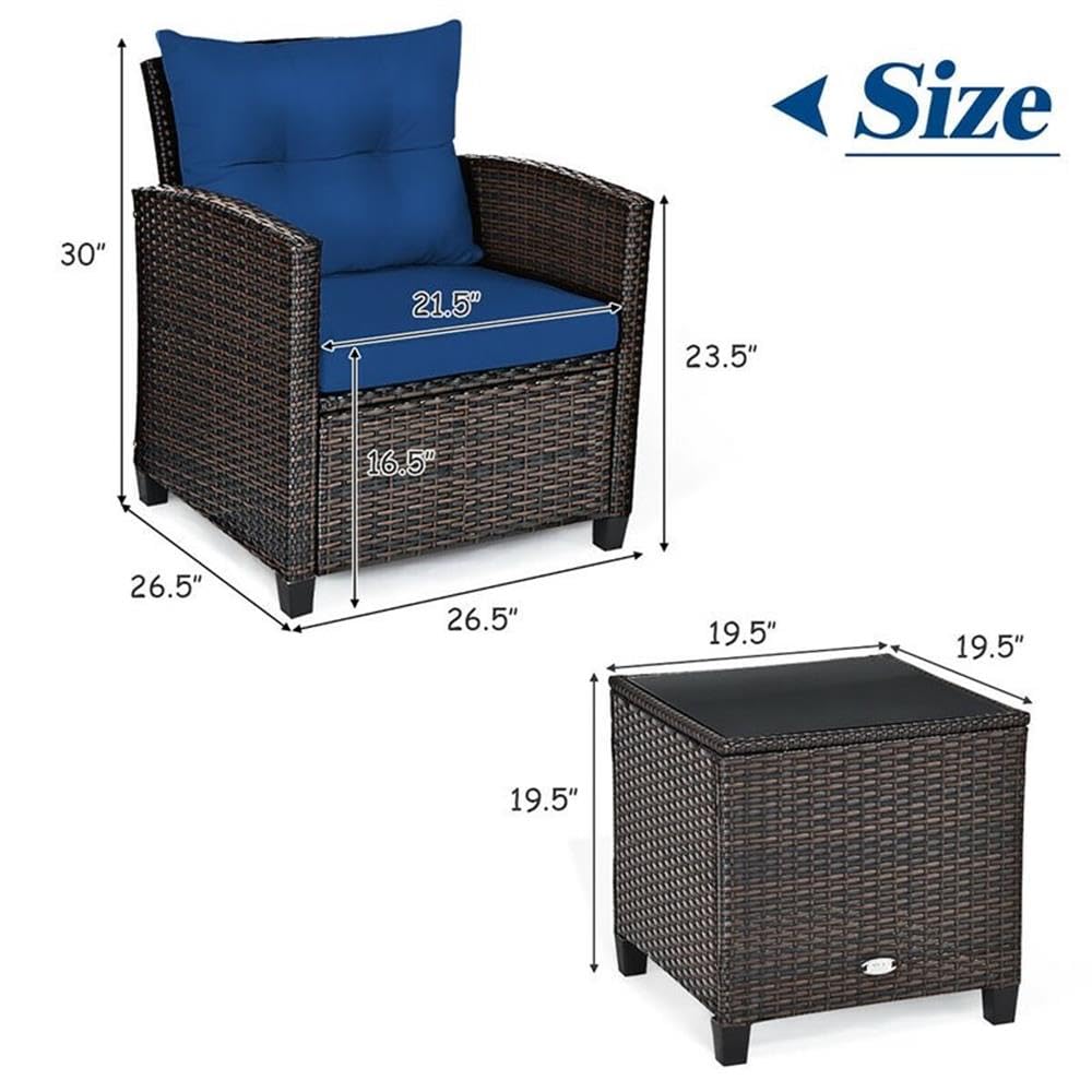 Set da Patio in Rattan a 3 Pez - Outdoor Furniture Sofa recensione e prezzo