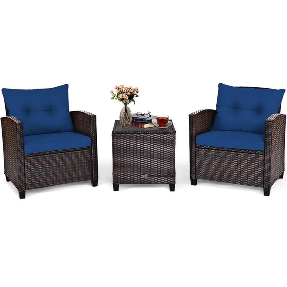 Set da Patio in Rattan a 3 Pez - Outdoor Furniture Sofa recensione e prezzo