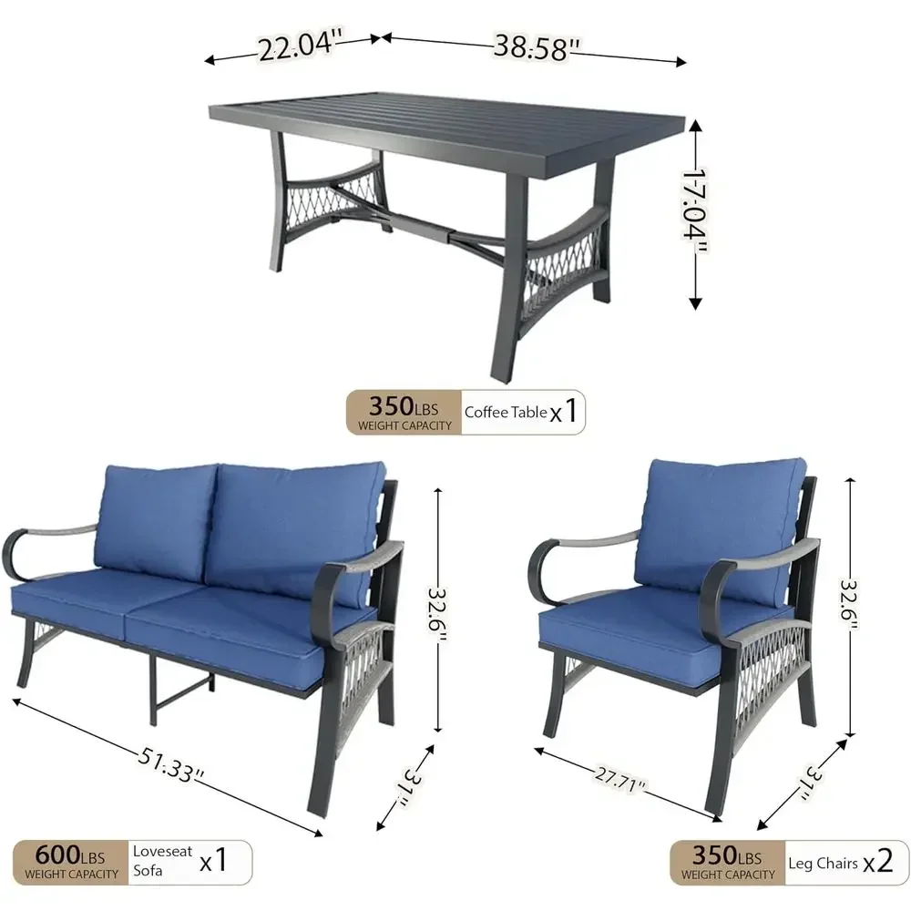Set di Mobili da Esterno in Me - Outdoor Furniture Metal Chairs recensione e prezzo