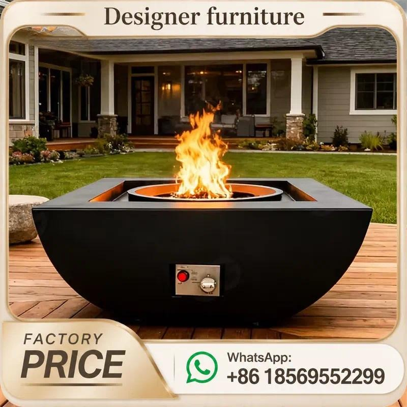 Tavolo con Bruciatore a Gas pe - Outdoor Furniture With Fire Pit recensione e prezzo