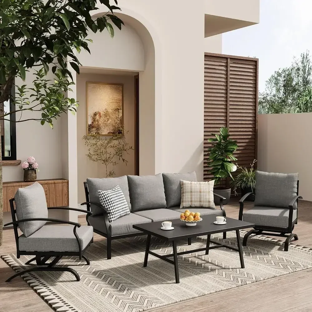 Set di Mobili da Esterno in Me - Outdoor Furniture Metal Chairs recensione e prezzo