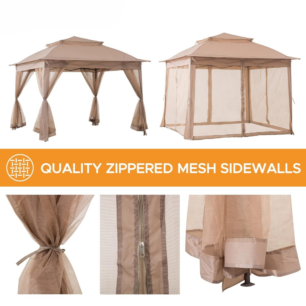 Gazebo Pop-Up Moderno 11x11 Pi - Outdoor Furniture Gazebo recensione e prezzo
