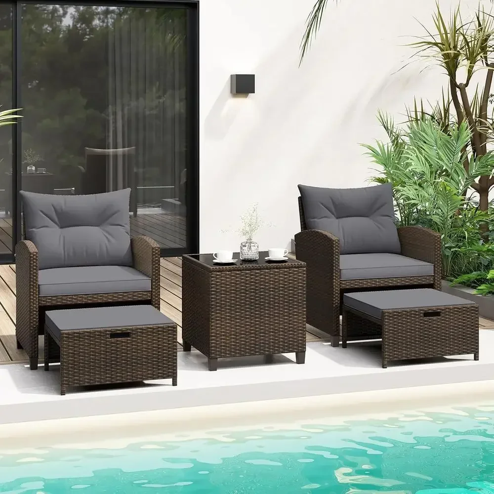 Set di Mobili da Giardino in 5 - Outdoor Furniture Lounge Set recensione e prezzo