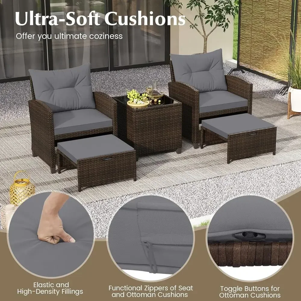 Set di Mobili da Giardino in 5 - Outdoor Furniture Lounge Set recensione e prezzo