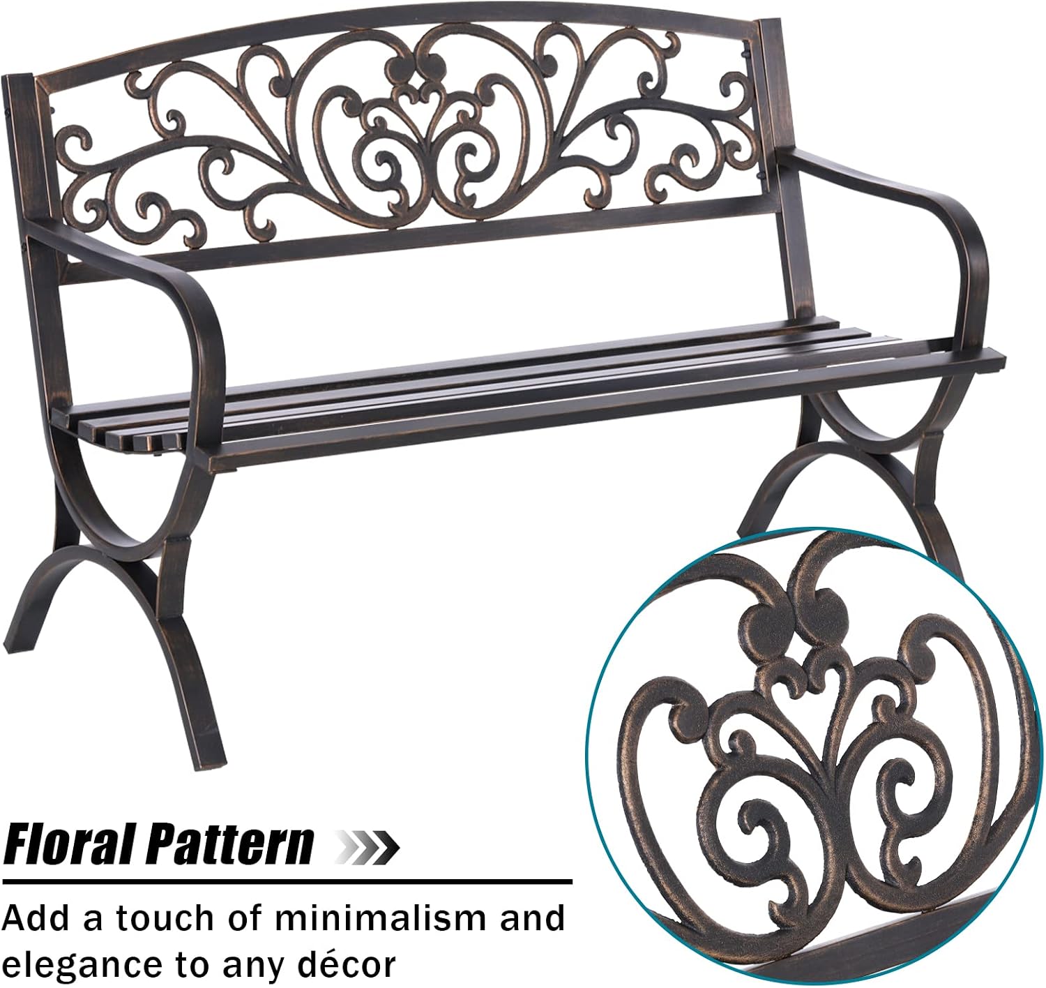 Panca da Giardino in Bronzo da - Outdoor Furniture Metal Chairs recensione e prezzo