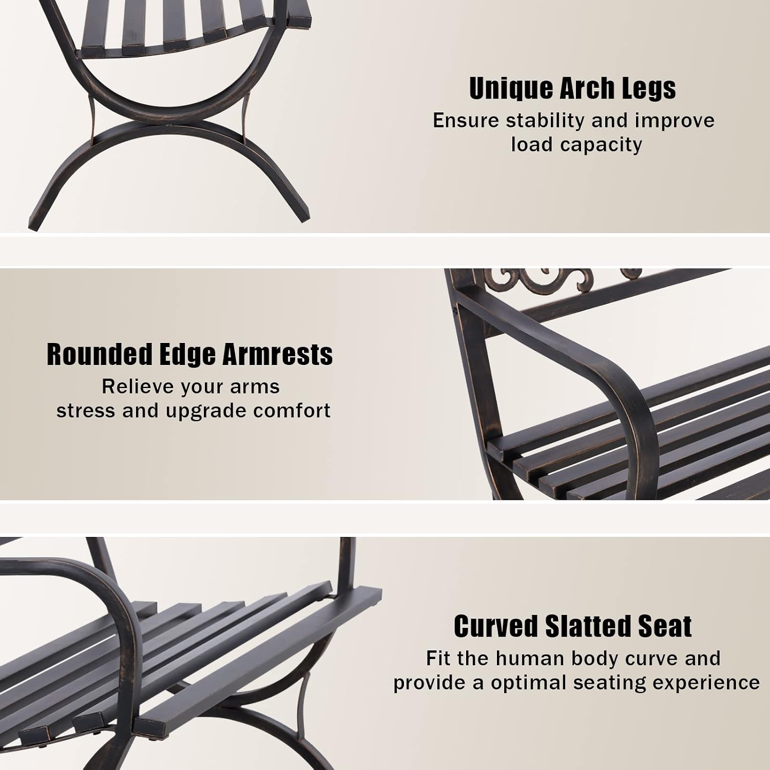 Panca da Giardino in Bronzo da - Outdoor Furniture Metal Chairs recensione e prezzo