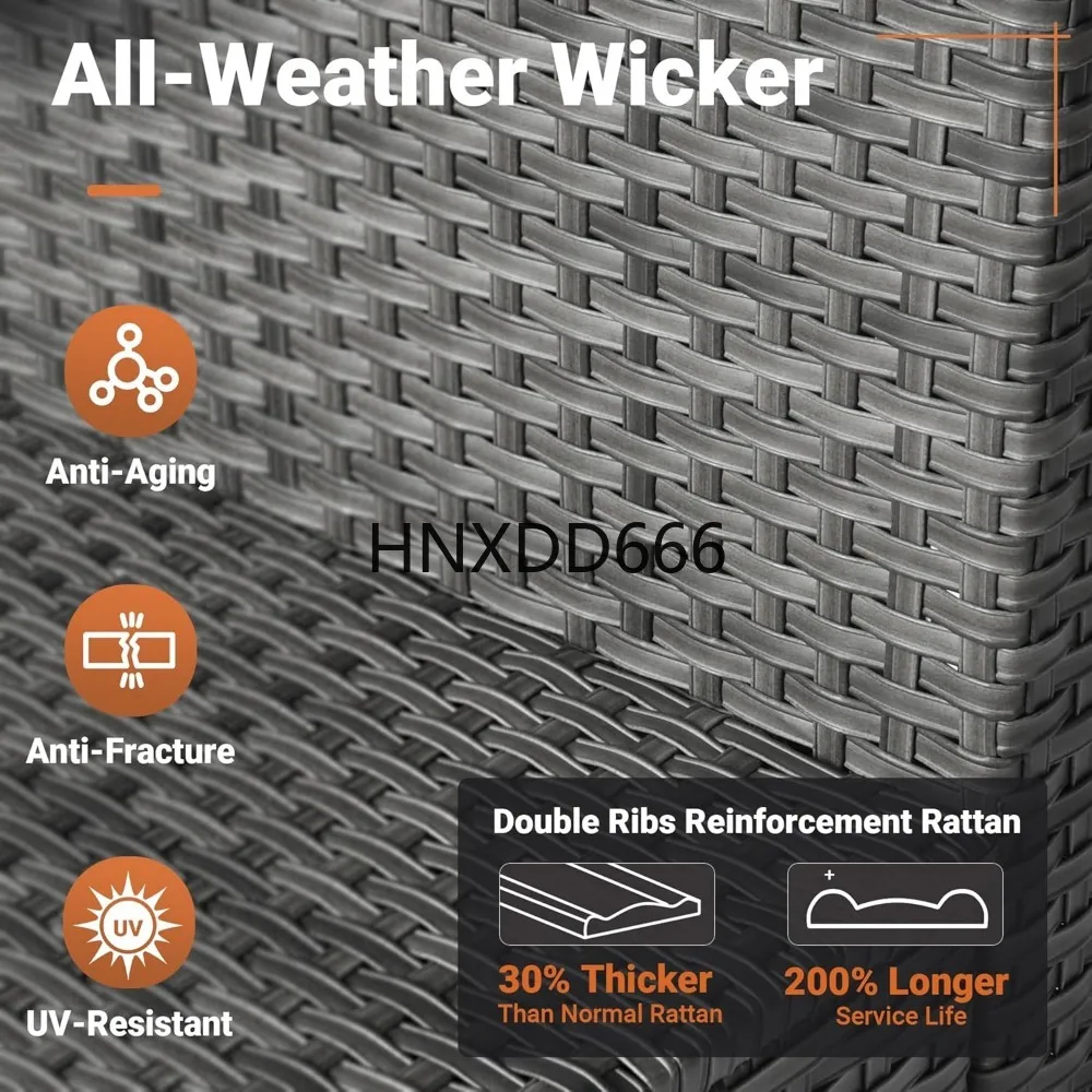 Set di Mobili da Esterno a 8 P - Outdoor Furniture With Fire Pit recensione e prezzo