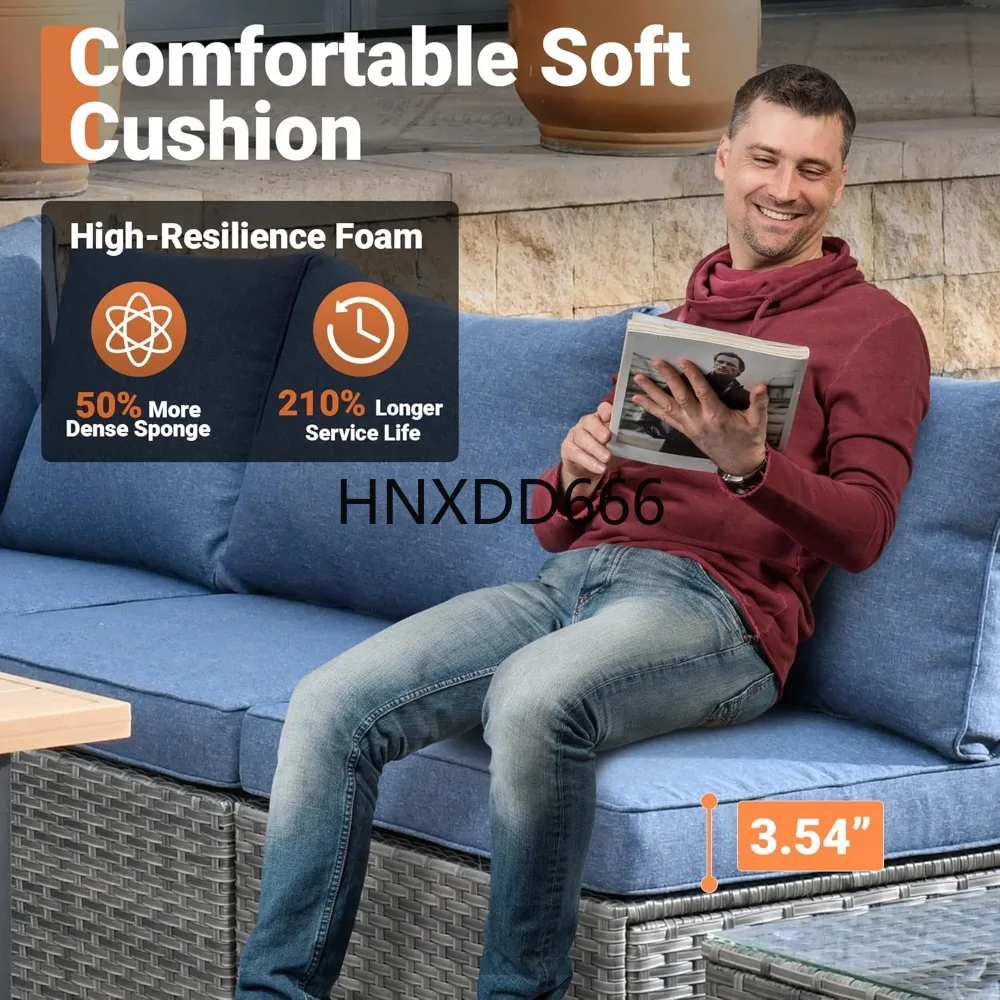 Set di Mobili da Esterno a 8 P - Outdoor Furniture With Fire Pit recensione e prezzo