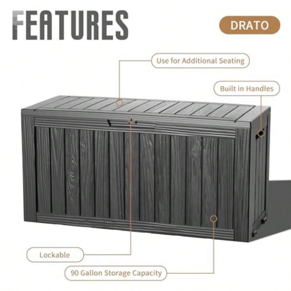 Contenitore da Esterno da 90 G - Outdoor Furniture Resin recensione e prezzo